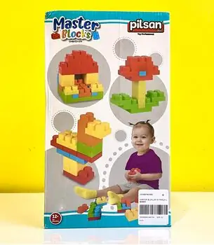 MASTER BLOCKS W ACCESSORIES 56 PCS Pilsan-ის სათამაშო კუბიკები 03 574, 3 image