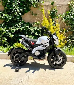 Cruiser Moto White - ელექტრო მოტოციკლი კაუჩუკის საბურავით, 3 image