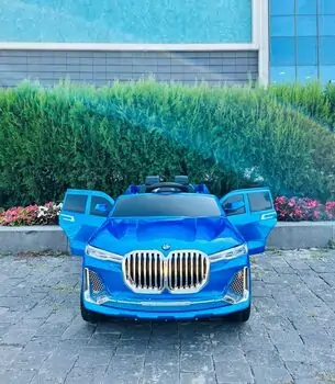 BMW X7 Blue - საბავშვო ელექტრო მანქანა, 3 image