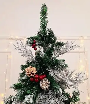 Christmas Tree With Cone And Berries საახალწლო ნაძვის ხე დათოვლილი ბოლოებით გირჩით და კენკრით 240 სმ (OT2076), 7 image