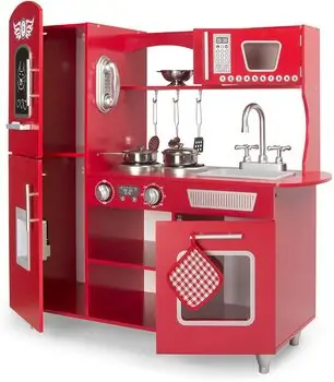 Retro Kitchen for Children  ხის სათამაშო სამზარეულო  HT001, 20 image