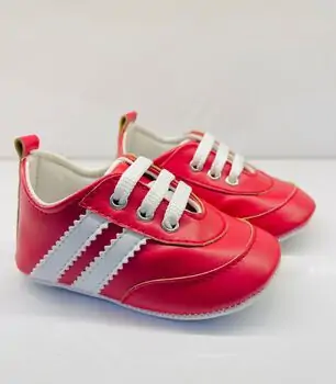Papulin Baby Shoes 0-12 Months 2142 ჩვილის ფეხსაცმელი RED