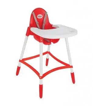 Pilsan Star High chair Red საკვები სკამ-მაგიდა 07 570
