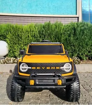 Bronco Jeep 4x4 Yellow  - ელექტრო მანქანა, 3 image