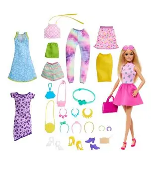 Barbie  Clothes and Doll  Clothes and Doll HKB07 - სათამაშო ბარბის თოჯინა აქსესუარებით, 5 image