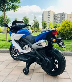 Super Moto Blue - ელექტრო მოტოციკლი კაუჩუკის საბურავებით, 5 image
