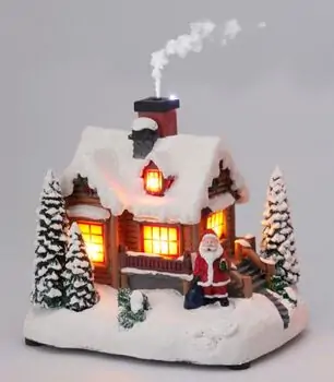 Santa's House With Light And Steam - საახალწლო სანტას სახლი განათებით და ორთქლის ფუნქციით, 2 image