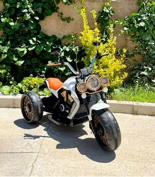Vintage Moto White - ელექტრო მოტოციკლი ტყავის სავარძლით, 2 image