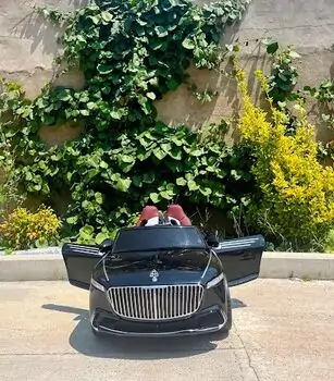 Maybach Electric Car Black - ელექტრო მანქანა ტყავის სავარძლით, 3 image