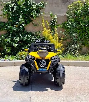 Mercedes Benz 4x4 Sport Yellow - ელექტრო მანქანა, 2 image