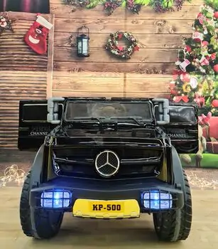 Mercedes Benz AMG G63 Black - ელექტრო მანქანა კაუჩუკის საბურავებით და ტყავის სავარძლით, 2 image