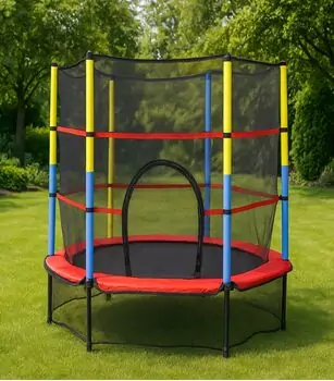 Byox Trampoline With Inner Net 140 Cm Red - ბატუტი, 2 image