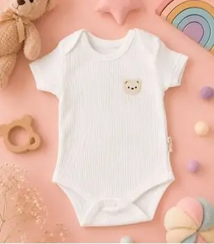 Big Bear Bodysuit White - ჩვილის ბოდე