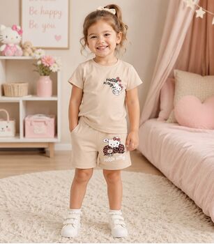 Hello Kitty 2 In 1 Set Beige - საბავშვო ორეული