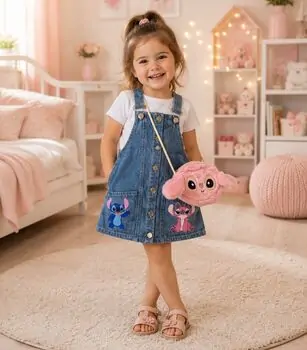 Jeans Dress Set With Bag - საბავშვო კაბა ჩანთით