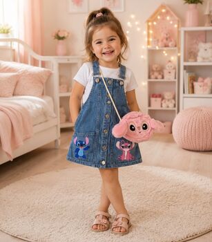Jeans Dress Set With Bag - საბავშვო კაბა ჩანთით