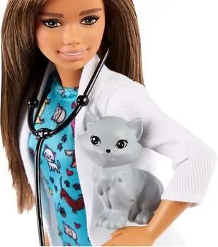 Barbie You Can Be Anything Animals Doctor Doll GJL63 ცხოველების ექიმი ბარბი, 2 image