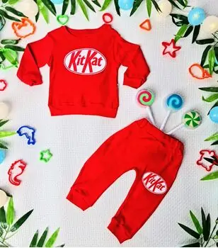 KITKAT Set Red 1002 საბავშვო ტანსაცმლის ნაკრები