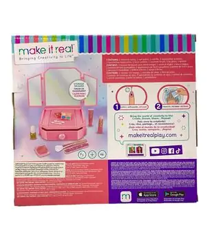 Make It Real 2531MR DELUXE MIRRORED VANITY & COSMETIC SET საბავშვო მაკიაჟის ნაკრები, 2 image