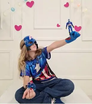 Super Heroes Captain America Accessories - სუპერგმირი კაპიტანი ამერიკას აქსესუარები, 2 image