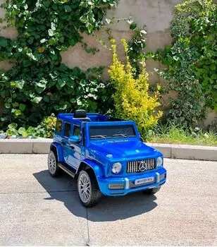 Mercedes Benz G63 Blue  -  ელექტრო მანქანა კაუჩუკის საბურავებით