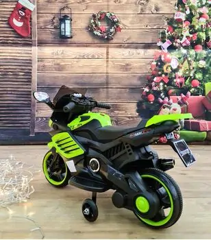 Three Wheels Electric Motorcycle Green  - ელექტრო მოტოციკლი, 2 image