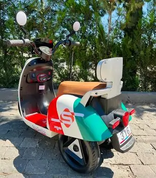 Electric Moto White - ელექტრო მოტოციკლი, 4 image