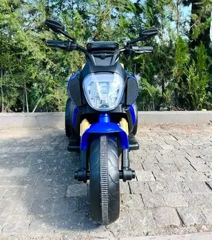 Electric Motorcycle Blue -  ელექტრო მოტოციკლეტი, 4 image