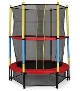 Metal & Plastic Trampoline 140cm LBC55 Red - ბატუტი, 2 image