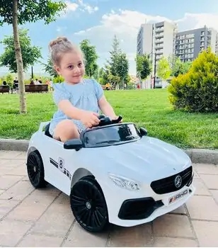Mercedes Benz Sport Car White - ელექტრო მანქანა, 2 image