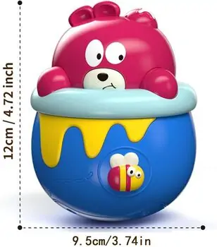 Baby Yard Wobbler Bear Sensory Toy - განსავითარებელი სათამაშო დათვი, 3 image