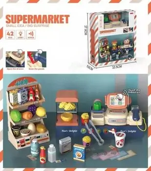 Supermarket food & delights საბავშვო ფუნქციური, მინი დახლ-მაღაზია, 2 image