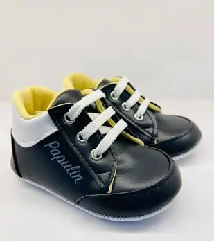 Papulin Baby Shoes 0-12 Months 2139 ჩვილის ფეხსაცმელი BLACK