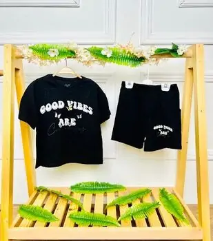 Good Vibes 2 In 1 Set Black საბავშვო ორეული
