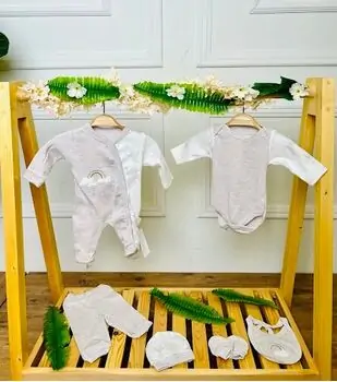Grand Baby 6 In 1 Set Sweet Unicorn Cream საბავშვო ტანსაცმლის ნაკრები