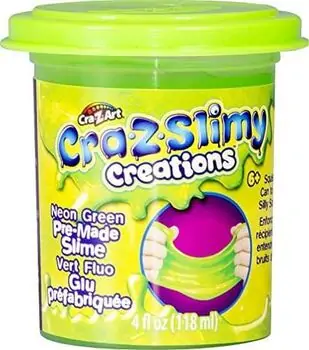 Cra Z Art Slimy Neon! 2 Pack PDQ სათამაშო ნეონის ტყლარწის ნაკრები, 5 image