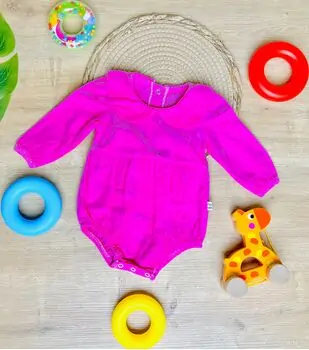 Maibella Vintage Bodysuit Pink ჩვილის ბოდე