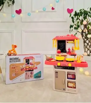 Home Kitchen For Kids - ფუნქციური სათამაშო სამზარეულო