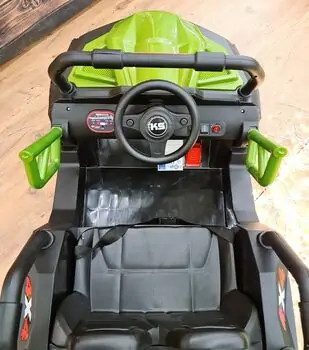Buggy Explorer Jeep Green - ელექტრო მანქანა კაუჩუკის საბურავებით, 4 image