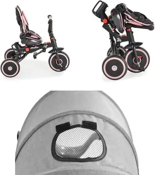 Byox Tricycle Pluto Pink  სასეირნო ველო-ეტლი, 4 image