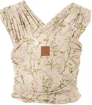 KikkaBoo Sling Isla Secret Garden Beige - ახალშობილის სლინგი