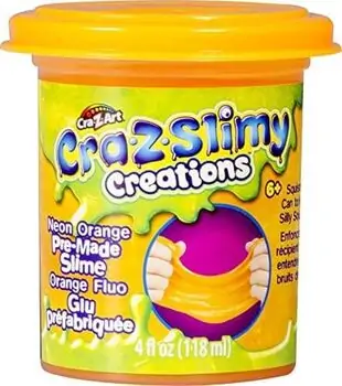 Cra Z Art Slimy Neon! 2 Pack PDQ სათამაშო ნეონის ტყლარწის ნაკრები, 2 image