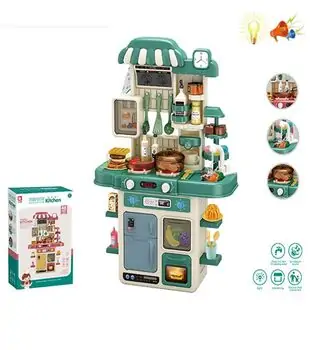 Spraying Kitchen With Accsesories Green - ფუნქციური საბავშვო სამზარეულო, 5 image