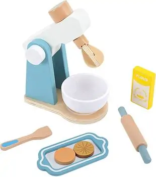 Wooden Toy Mixer - ხის სათამაშო მიქსერი აქსესუარებით, 6 image