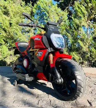 Motorcycle Ducati Red  - ელექტრო მოტოციკლი კაუჩუკის საბურავებით