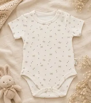 Tiny Bows Bodysuit - ჩვილის ბოდე