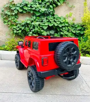 Electric Car Red - ელექტრო მანქანა ტყავის სავარძლით, 3 image