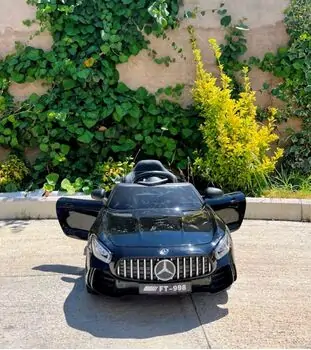Mercedes Benz AMG HL289 Black - ელექტრო მანქანა ტყავის სავარძლით, 2 image