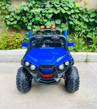 Mini Mitsubishi Jeep Blue - ელექტრო მანქანა კაუჩუკის საბურავებით, 2 image