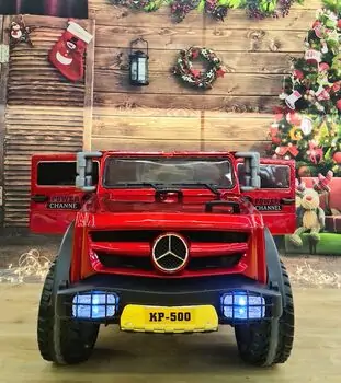 Mercedes Benz AMG G63 Red -  ელექტრო მანქანა კაუჩუკის საბურავებით და ტყავის სავარძლით, 2 image
